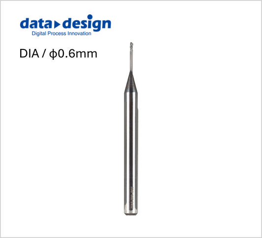 DDエクストラファインエンドミル - R0.3 (φ0.6mm)ボール